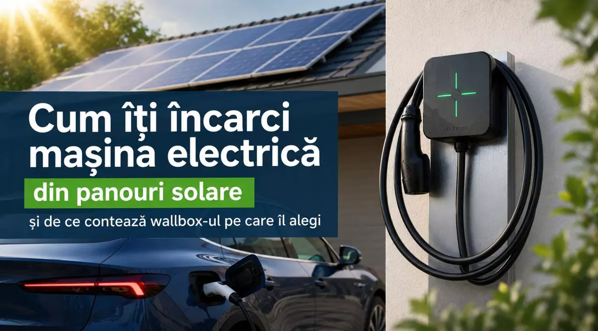 Cum îți încarci mașina electrică din panouri solare și de ce contează wallbox-ul pe care îl alegi