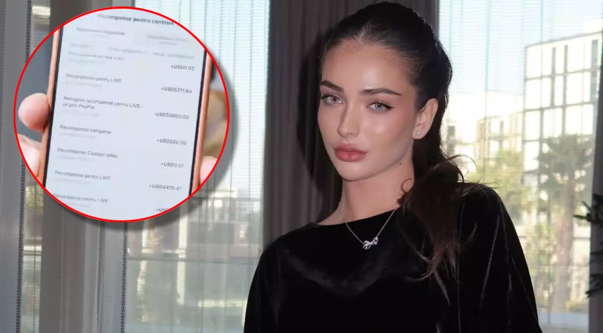 Andreea Bostănică - bani TikTok
