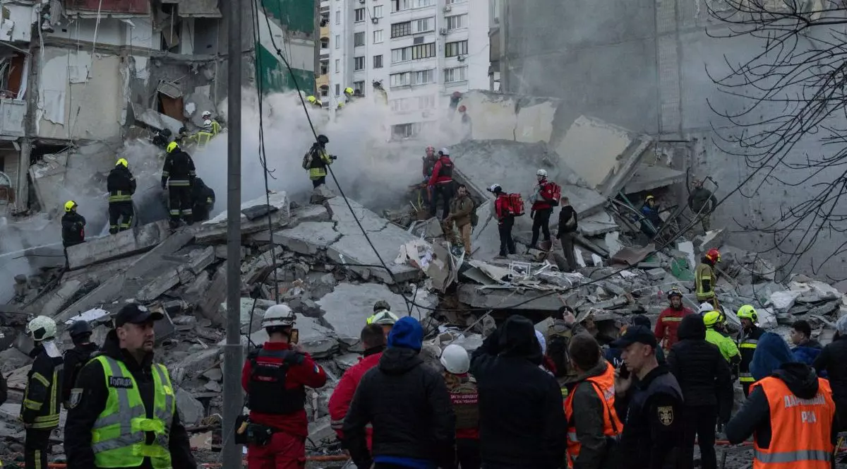 Atacuri aeriene la Kiev. Foto Getty Images