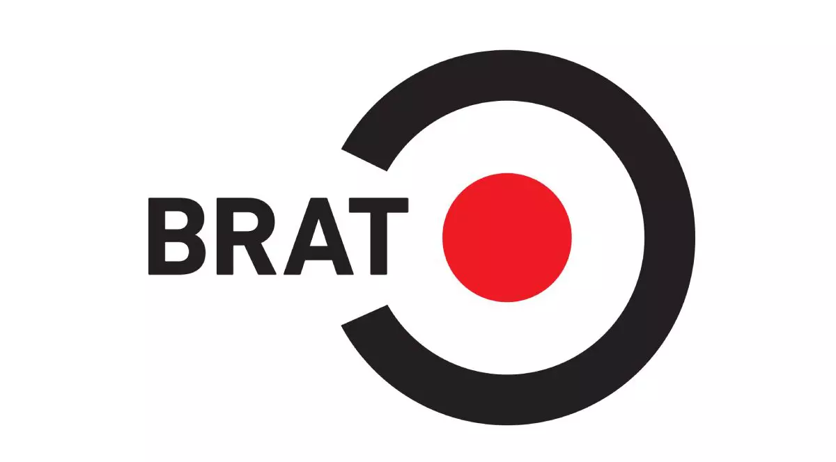Logo-ul Biroului Român de Audit Transmedia (BRAT) pe fundal alb