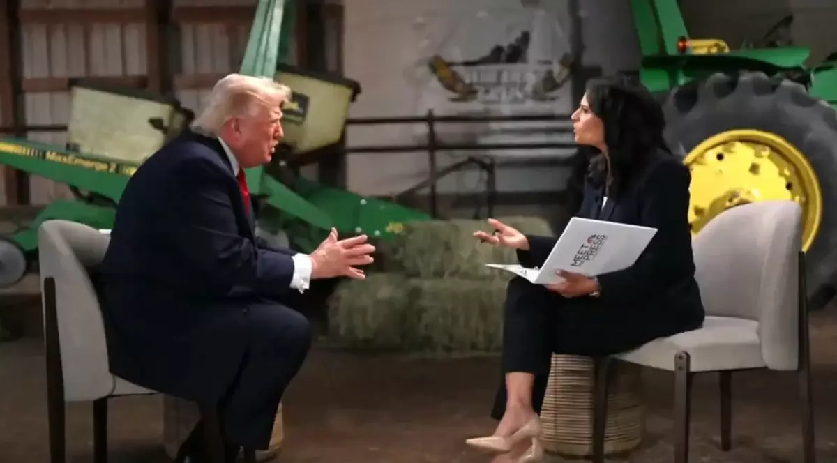 Donald Trump, vizibil iritat în timpul interviului cu Kristine Welker Captură X @Osint613
