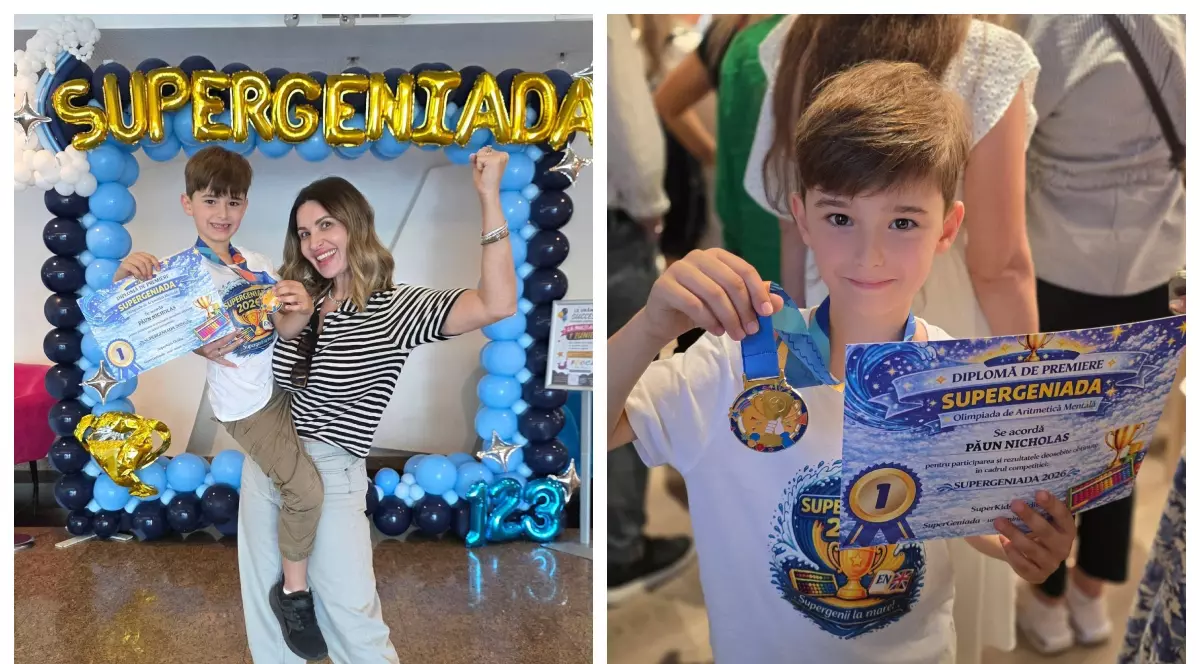 Reușită pentru fiul cel mic al Elei Crăciun. Nicholas a urcat pe prima treaptă a podiumului. „Nu a fost un drum ușor”
