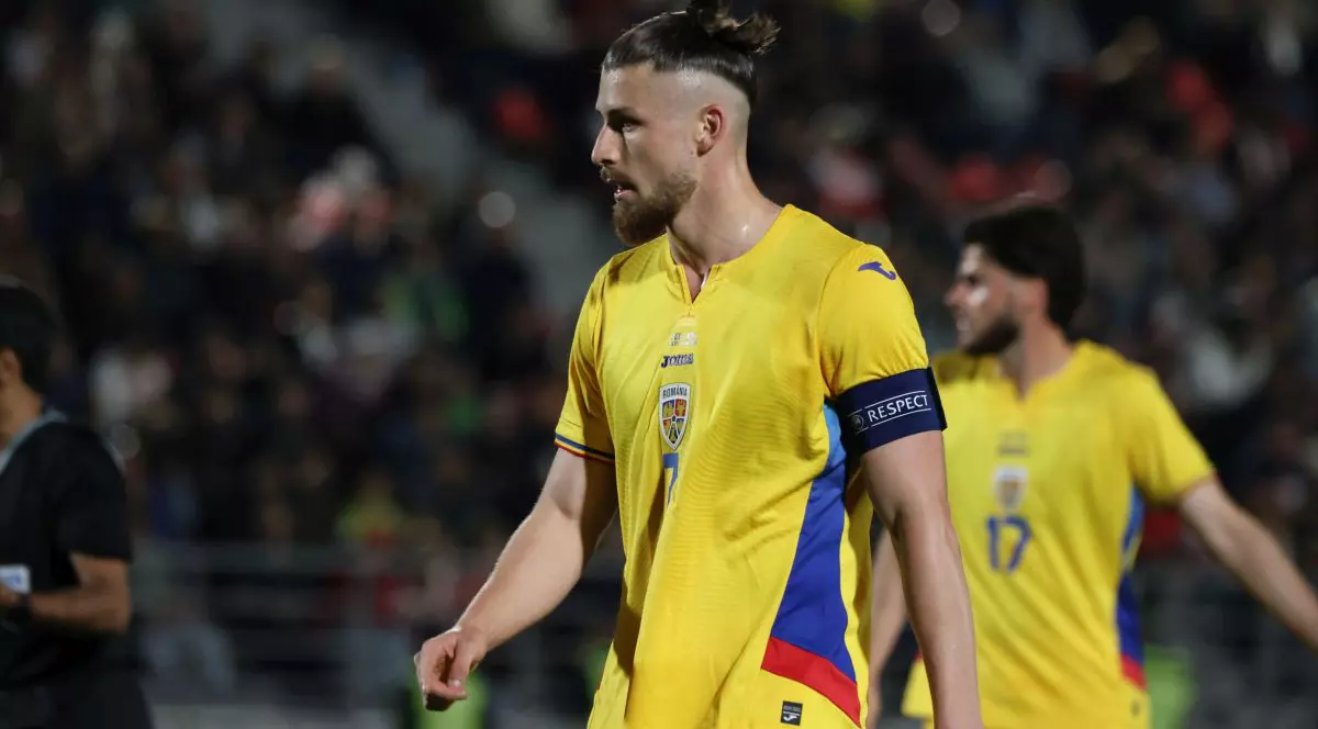 Radu Dragusin in meciul amical de fotbal dintre Georgia si Romania, desfasurat pe Stadionul „Mikheil Meskhi” din Tbilisi, marti 2 iunie 2026. © FOTO:SPORT PICTURES