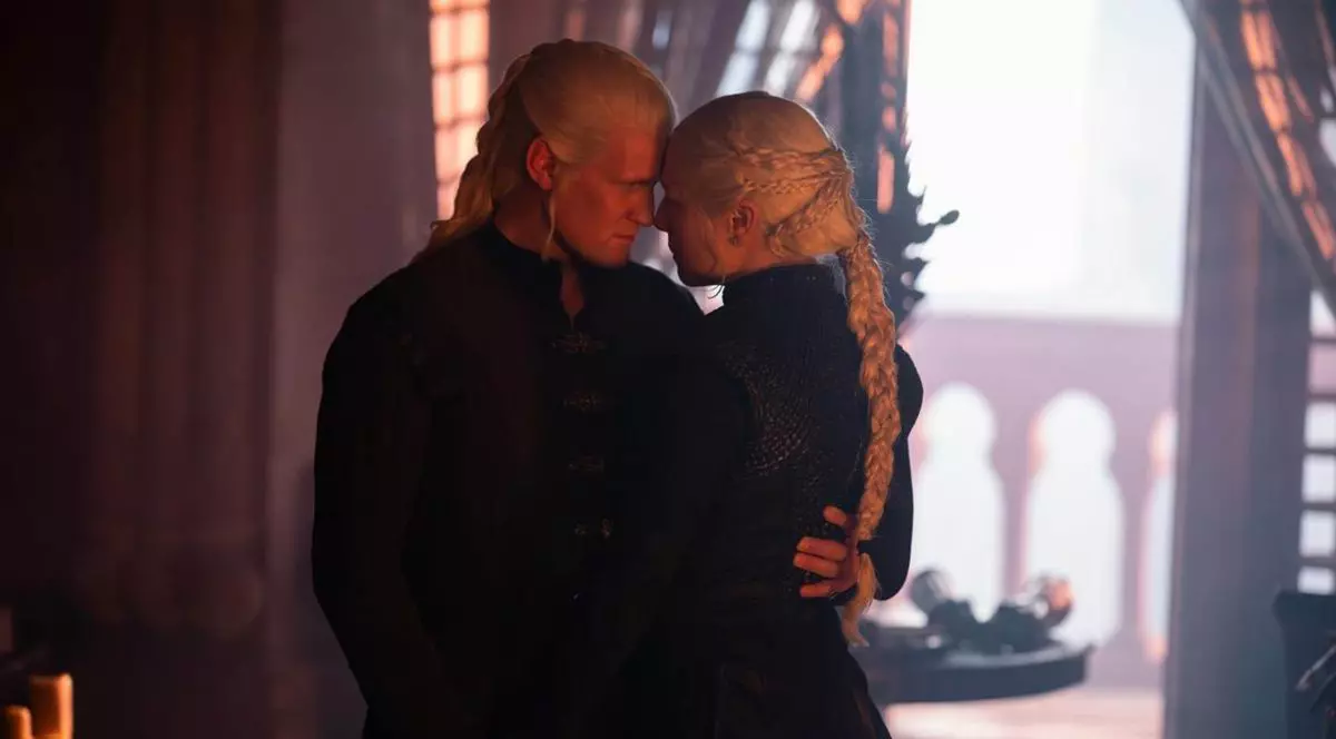 Matt Smith și Emma D'Arcy în sezonul 3 din House of the Dragon.