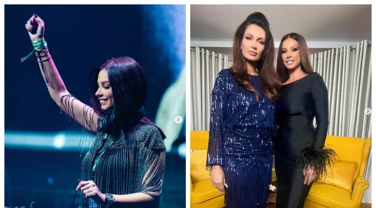 Imagini cu Iuliana Luciu în timp ce mixează într-un club de lux. Sora Nicoletei Luciu a făcut spectacol