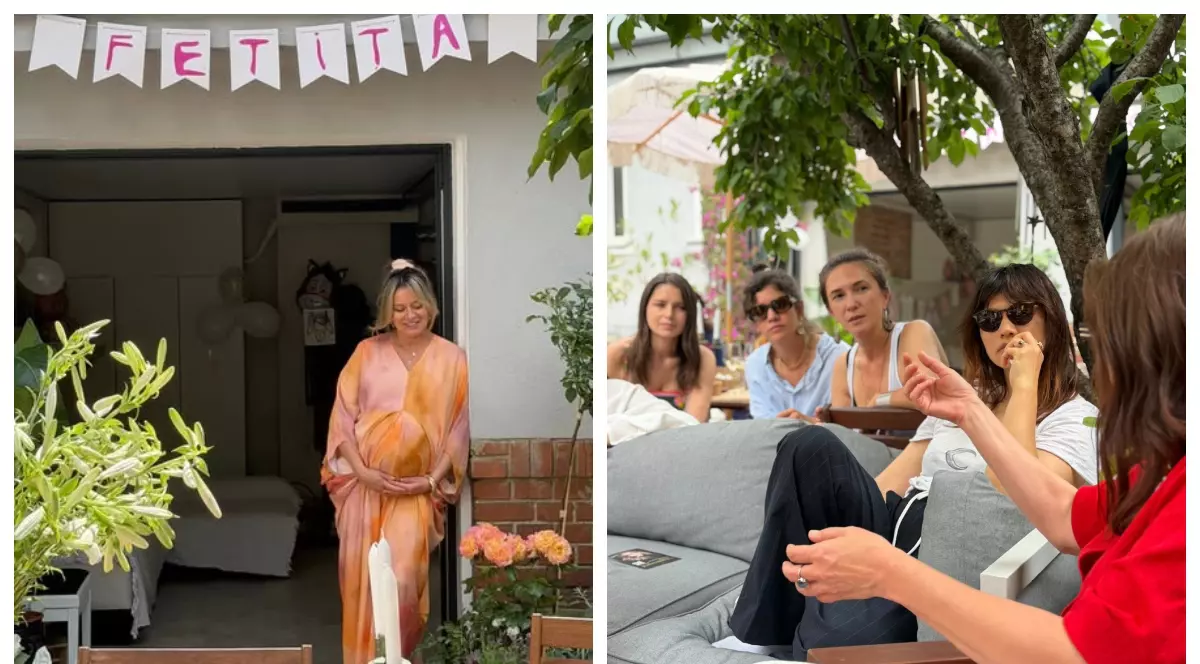 Cum a apărut Laura Cosoi alături de Anca Țurcașiu și Adela Popescu, la petrecerea organizată înainte de venirea pe lume a celei de-a cincea fetițe