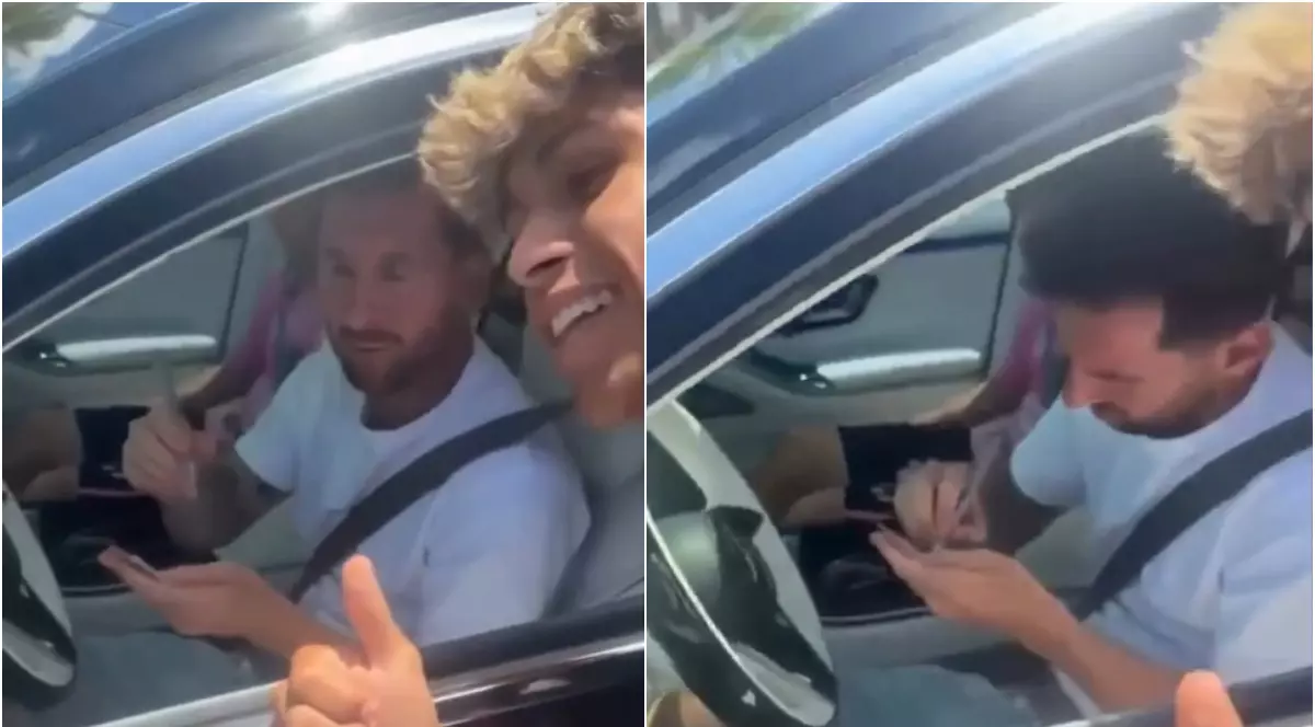 Lionel Messi i-a dat un autograf unui fan