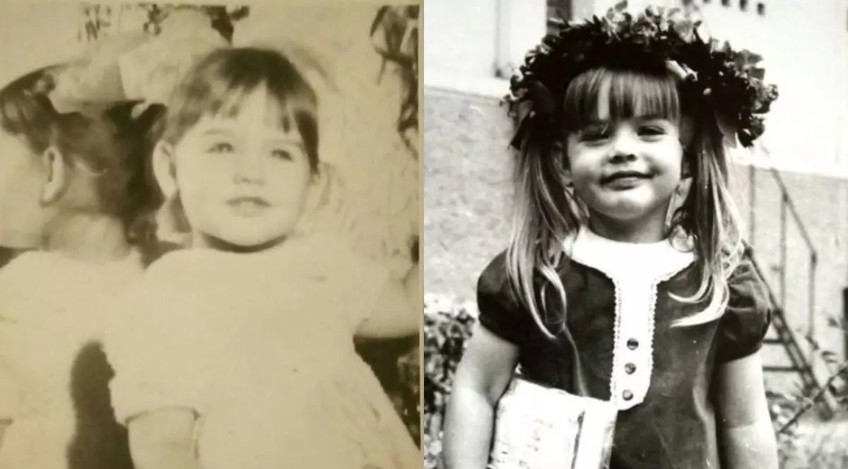 Manuela Hărăbor când era mică