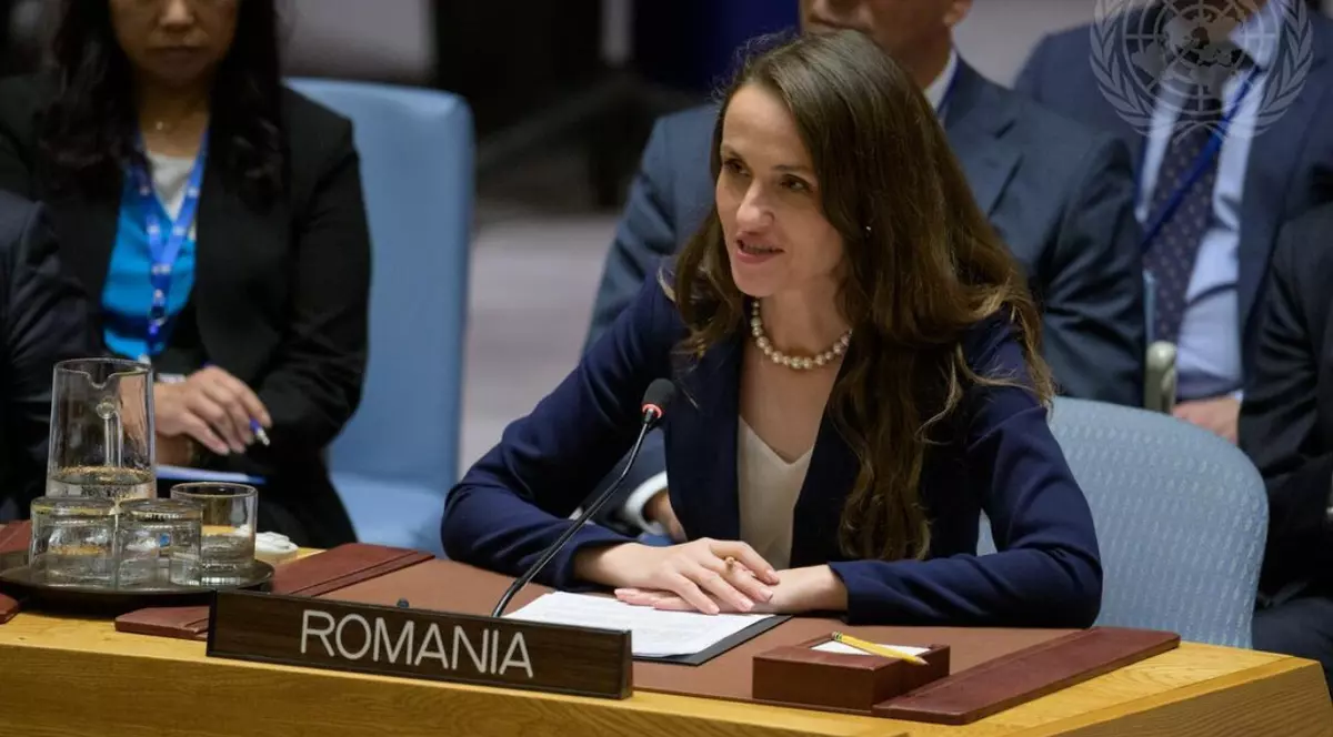 Oana Țoiu, la ONU. Imagine cu caracter ilustrativ Captură X @oana_toiu