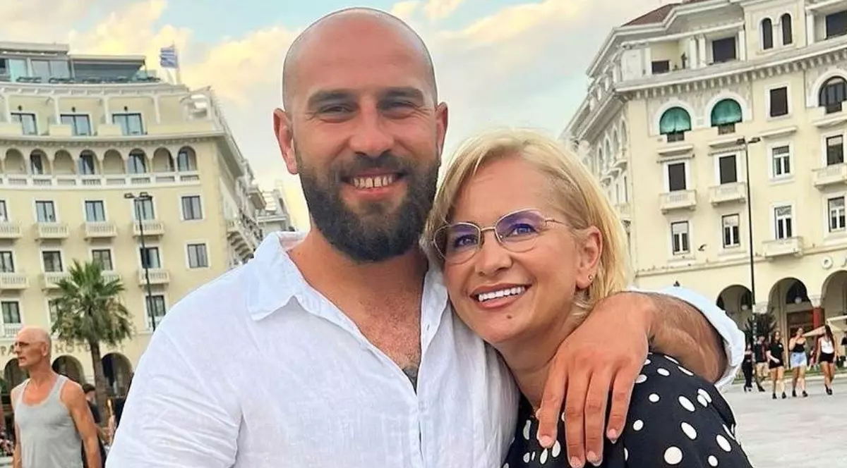 Paula Chirilă și viitorul ei soț, Dan