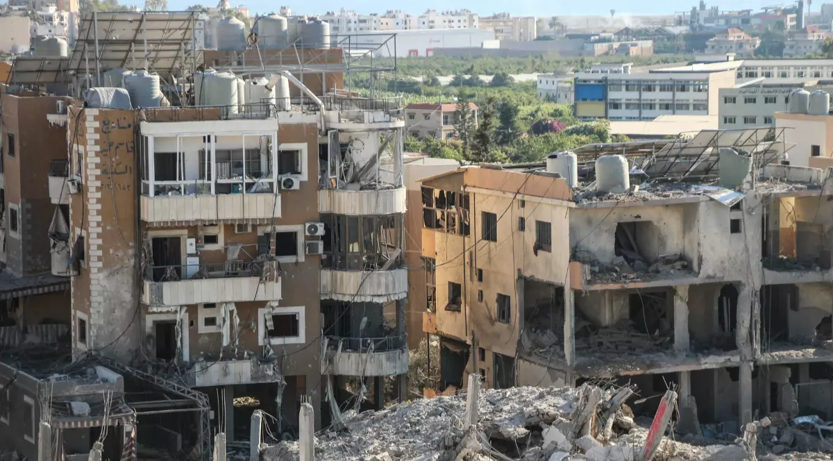 Mai multe clădiri bombardate în timpul războiului din Orientul Mijlociu, după un atac al Iranului în Liban