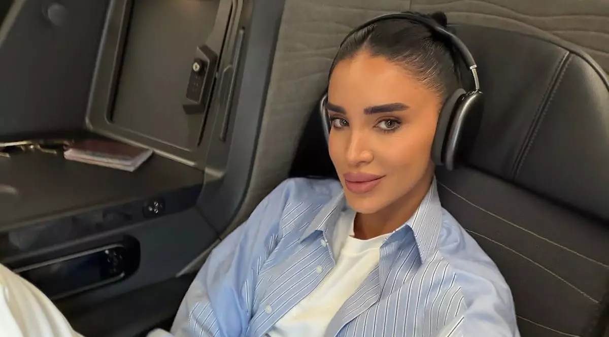 Adelina Pestrițu în avion | Foto: Instagram