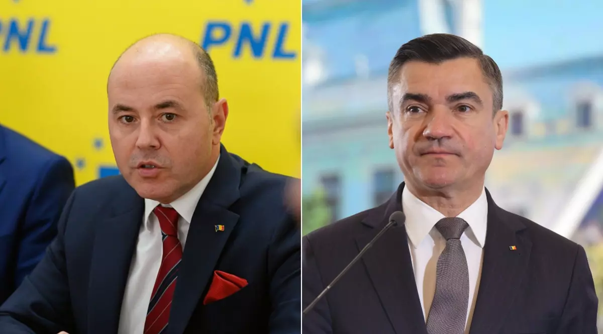 Colaj cu doi barbati in costume si cu cravata