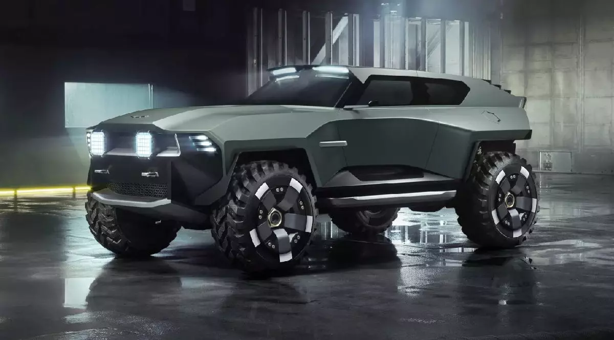 Masina agresiva SUV marca Aston Martin
