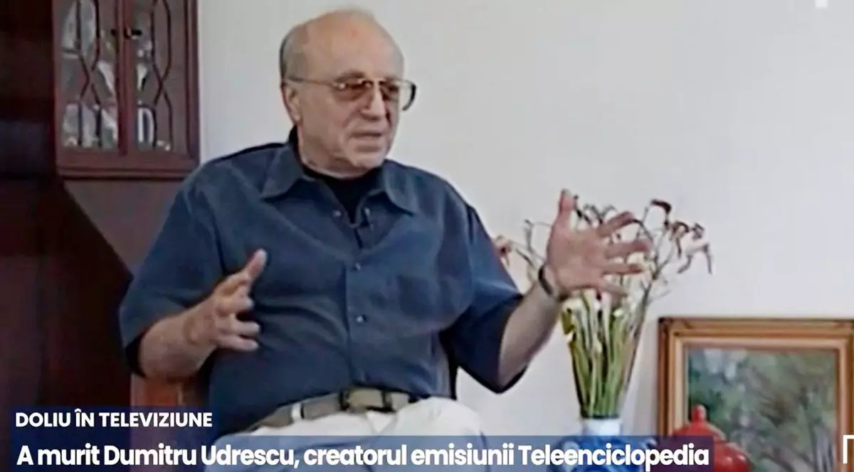 A murit Dumitru Udrescu, creatorul Teleenciclopedia de la TVR, cea mai longevivă emisiune din România
