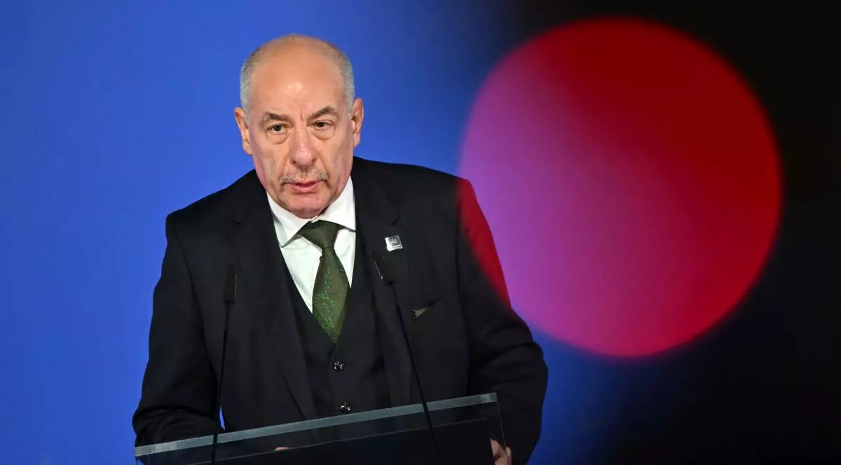 Tamas Sulyok ia cuvântul în timpul reuniunii Grupului Arraiolos, desfășurată la Castelul Wawel, pe 11 octombrie 2024, la Cracovia, Polonia