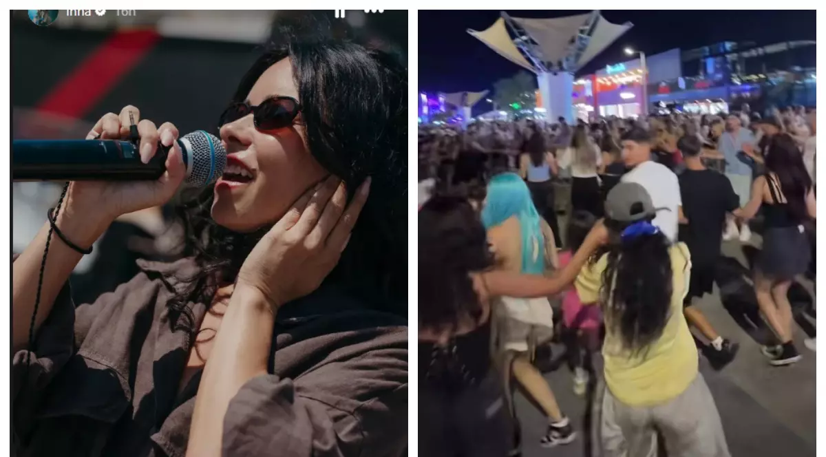 Imagini cu Inna la Nibiru. Artista s-a deghizat și s-a distrat în mijlocul mulțimii. „Ei habar nu aveau”