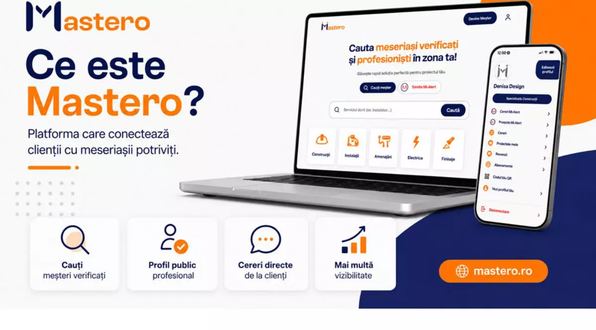 Mastero și avantajele unei aplicații dedicate serviciilor locale