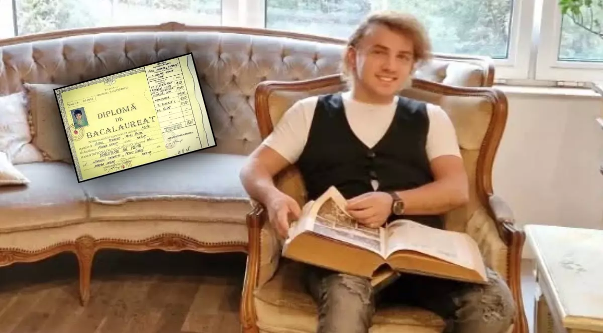 Mihai Trăistariu și-a arătat diploma cu notele și media de la examenul de bacalaureat