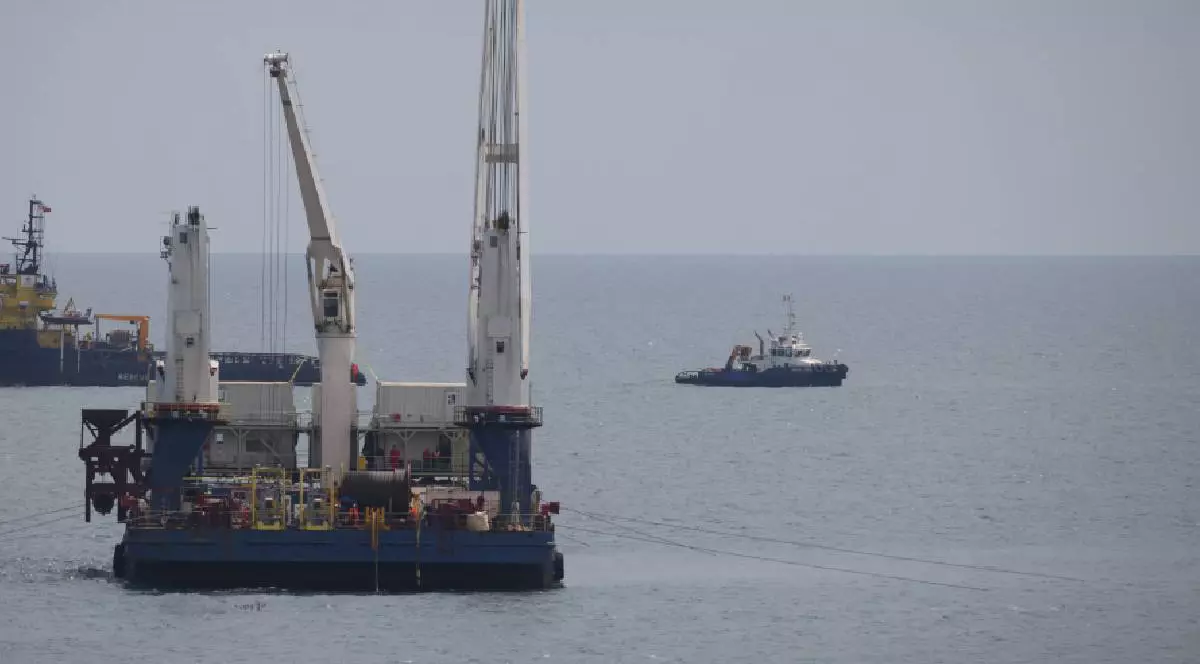 Șantierul pe uscat al proiectului Neptun Deep, în Tuzla, județul Constanța, 4 mai 2026