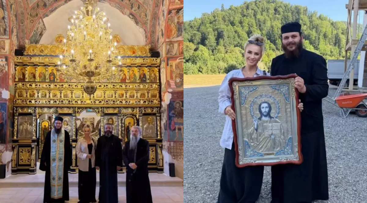 Anamaria Prodan a fost în pelerinaj