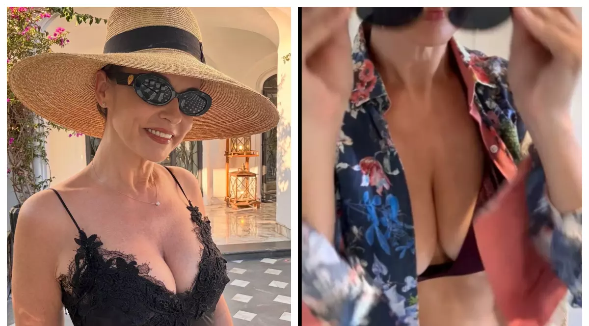 Cum a mers Andreea Marin la plajă în Capri, Italia. Vedeta, apariție rară într-un costum de baie din două piese. „Trei zile minunate alături de fiica mea”