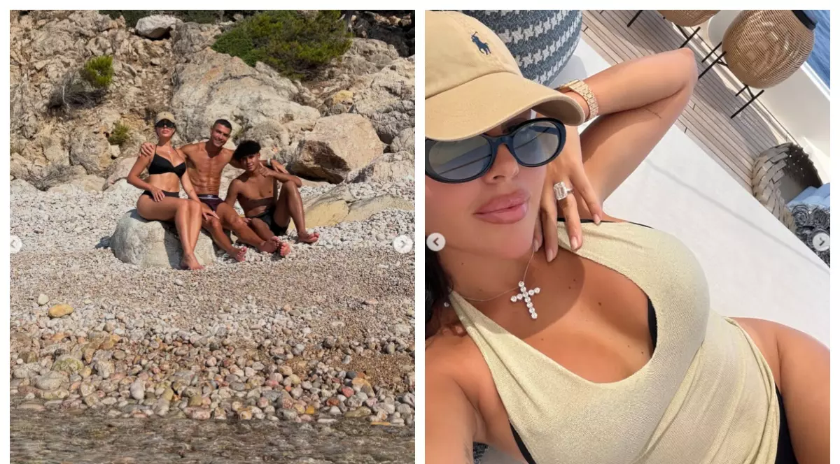 Imagini rare cu Georgina Rodriguez în costum de baie. Cum le-a răspuns partenera lui Cristiano Ronaldo, celor care au criticat-o pentru felul în care arată