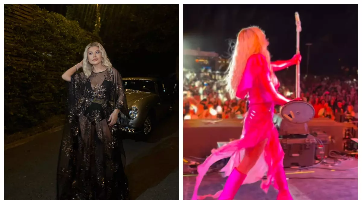 Imagini cu Loredana Groza pe scena din Bacău. Artista și-a etalat ținuta sumară la Festivalul Young Island