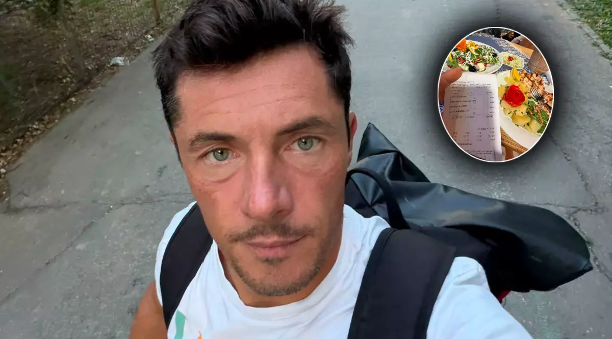 Lucian Popa a arătat nota de plată de la un restaurant de lângă Castelul Bran | Foto: Facebook