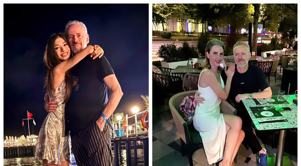 Mihai Albu impreuna cu sotia si fiica lui, Mikaela, de ziua lui de nastere
