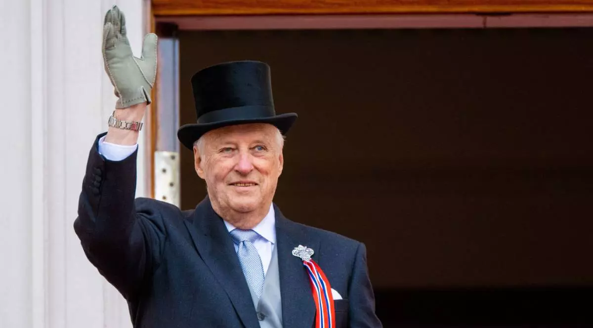 Regele Harald al Norvegiei. Imagine de arhiva