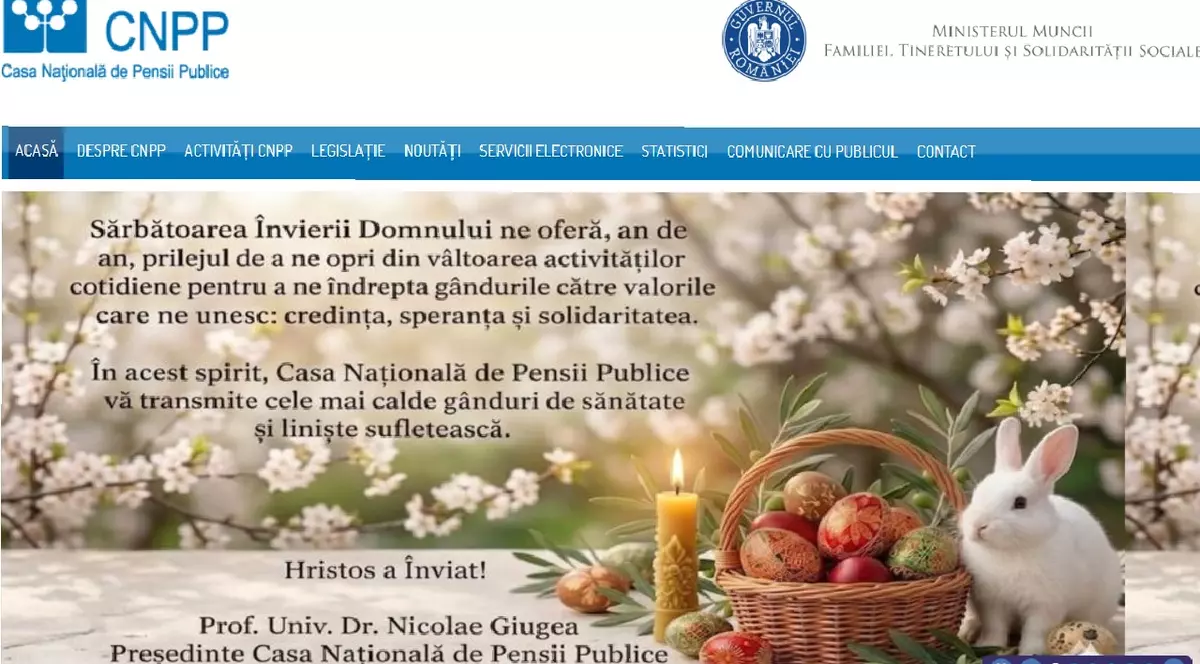 Urare Paste Fericit pe site-ul CNPP, în august