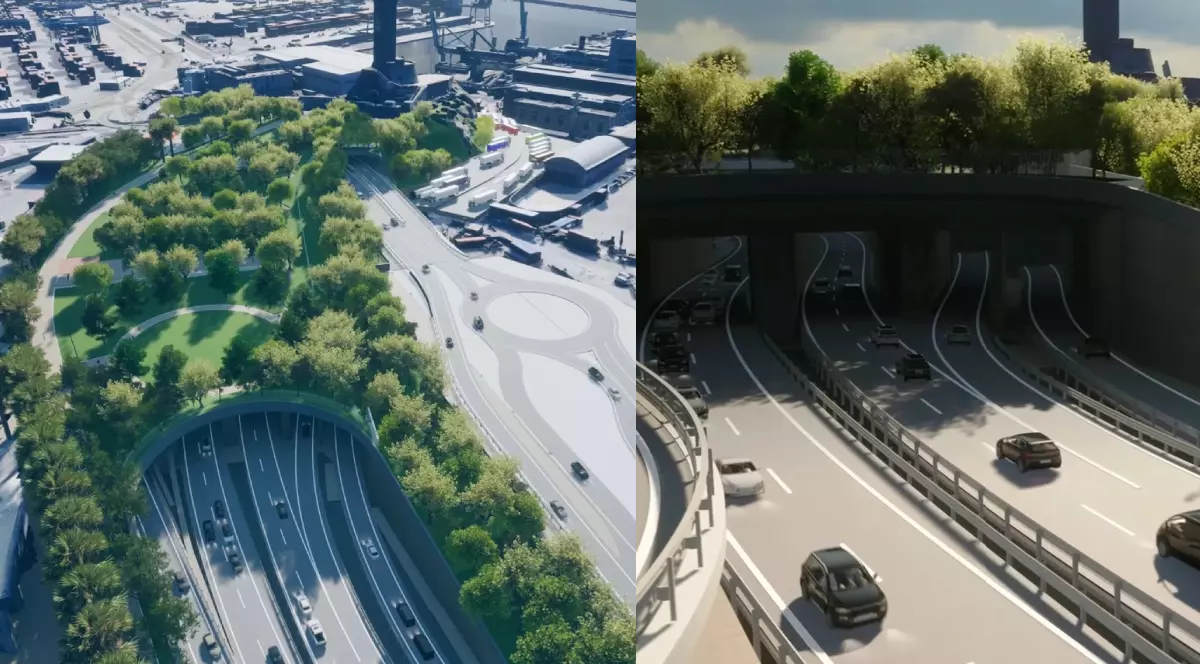 Imagini cu modul în care va arăta tunelul rutier subacvatic din Genova
