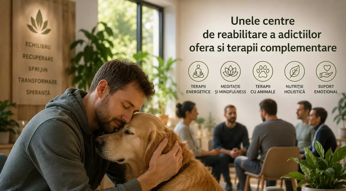 Unele centre de reabilitare a adicțiilor oferă și terapii complementare