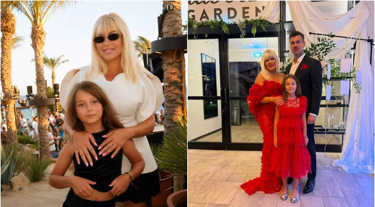 Elena Udrea alaturi de partenerul ei si fetita lor