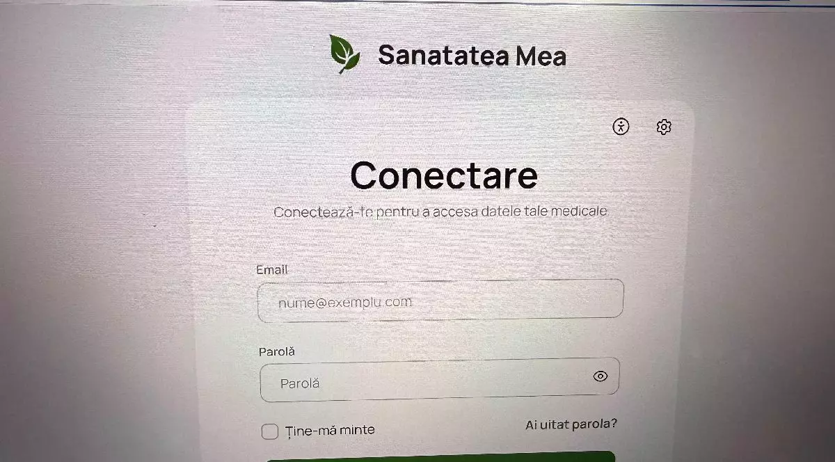 Platforma CNAS esanatateamea- captura de ecran