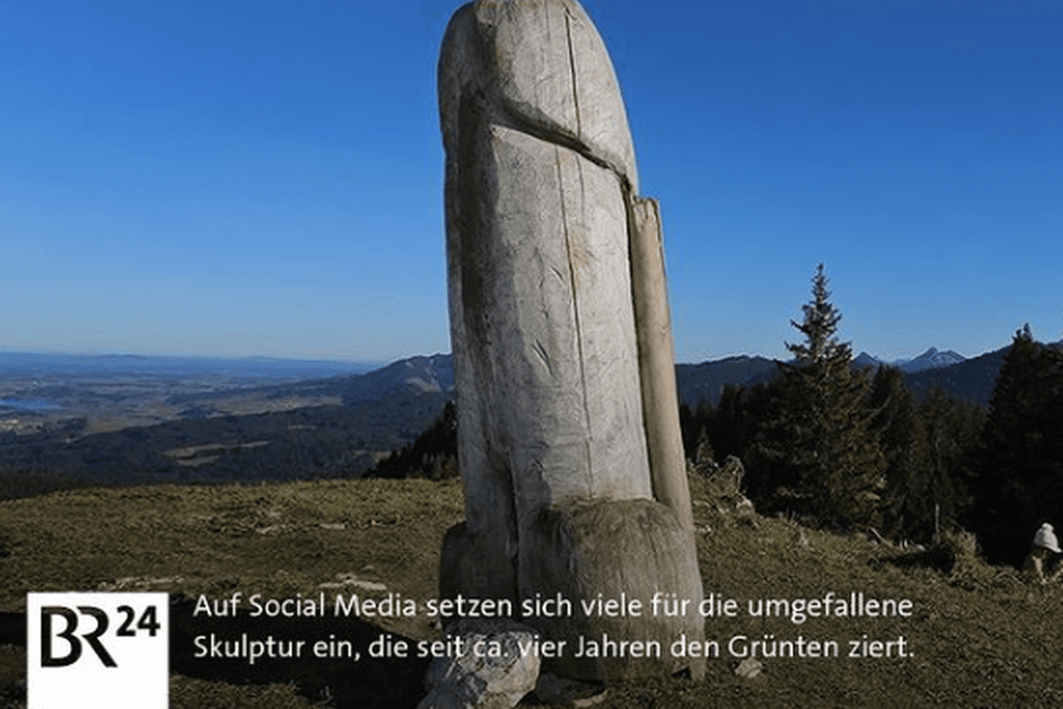 AnchetÄƒ In Germania DupÄƒ Un Furt Inedit Un Falus UriaÈ™ Din Lemn Instalat Pe Un Munte A DispÄƒrut Libertatea