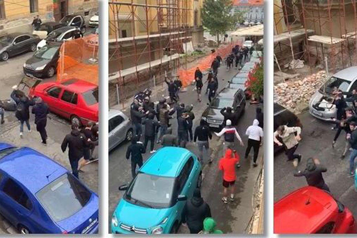 Bătaie Intre Fanii Echipelor Dinamo și Poli Timișoara In Centrul Timișoarei Libertatea