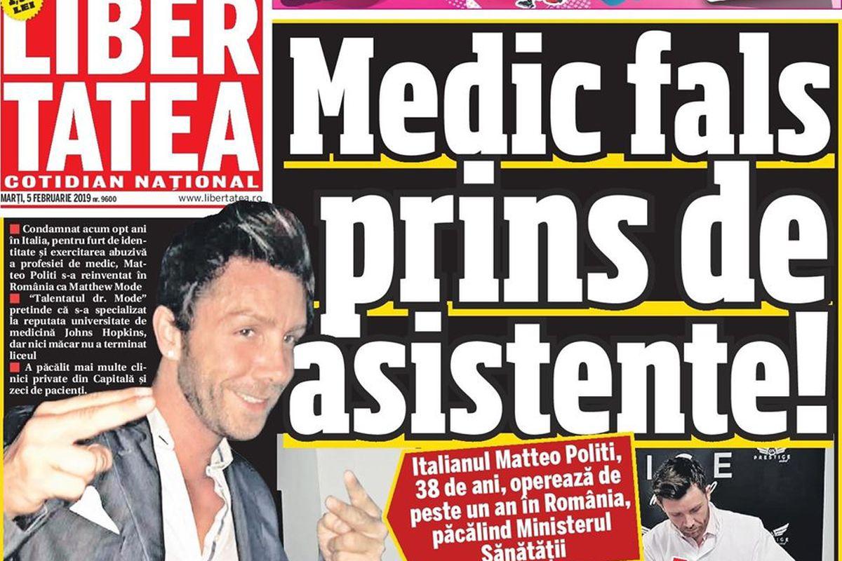 Seria Medici Falși Publicată De Libertatea Marele Premiu La Gala Superscrieri 2019 Vintilă Mihăilescu Premiu Post Mortem Pentru Cartea Anului Stiri știri Romania Libertatea Libertatea