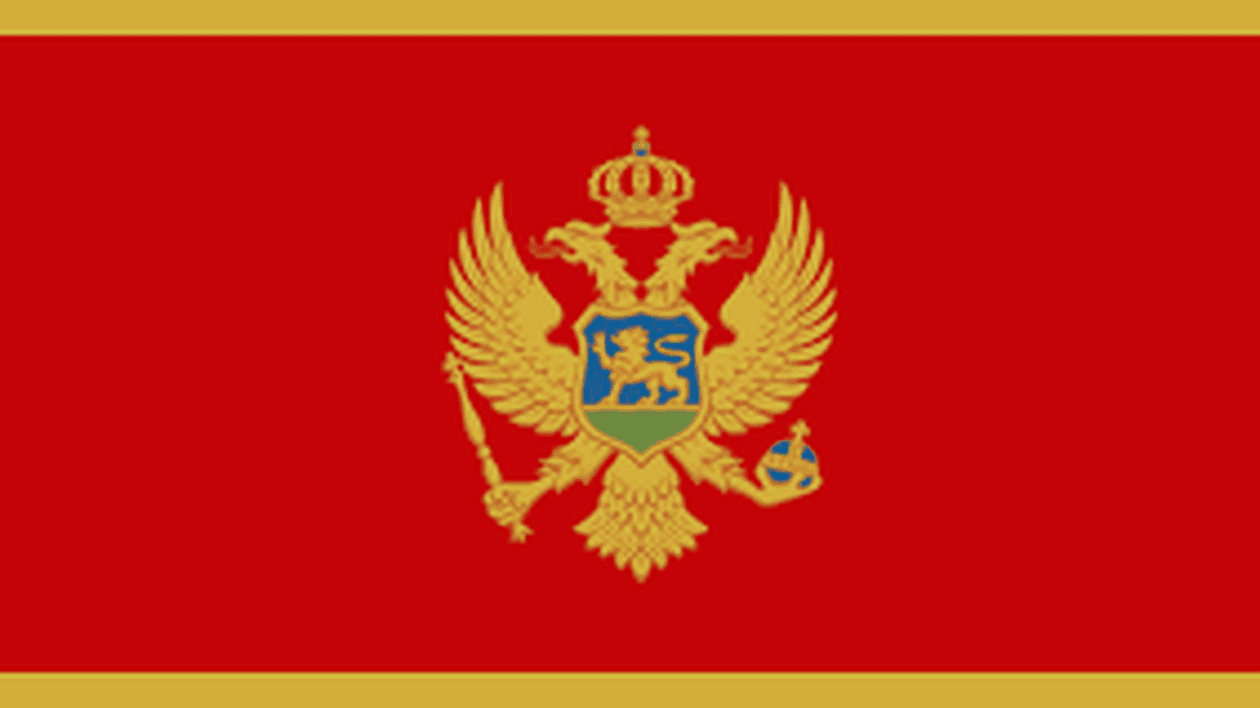 Drapelul satului Muntenegru.