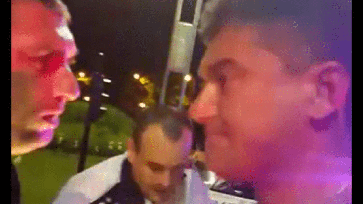 Cristian Boureanu a fost lovit de polițist