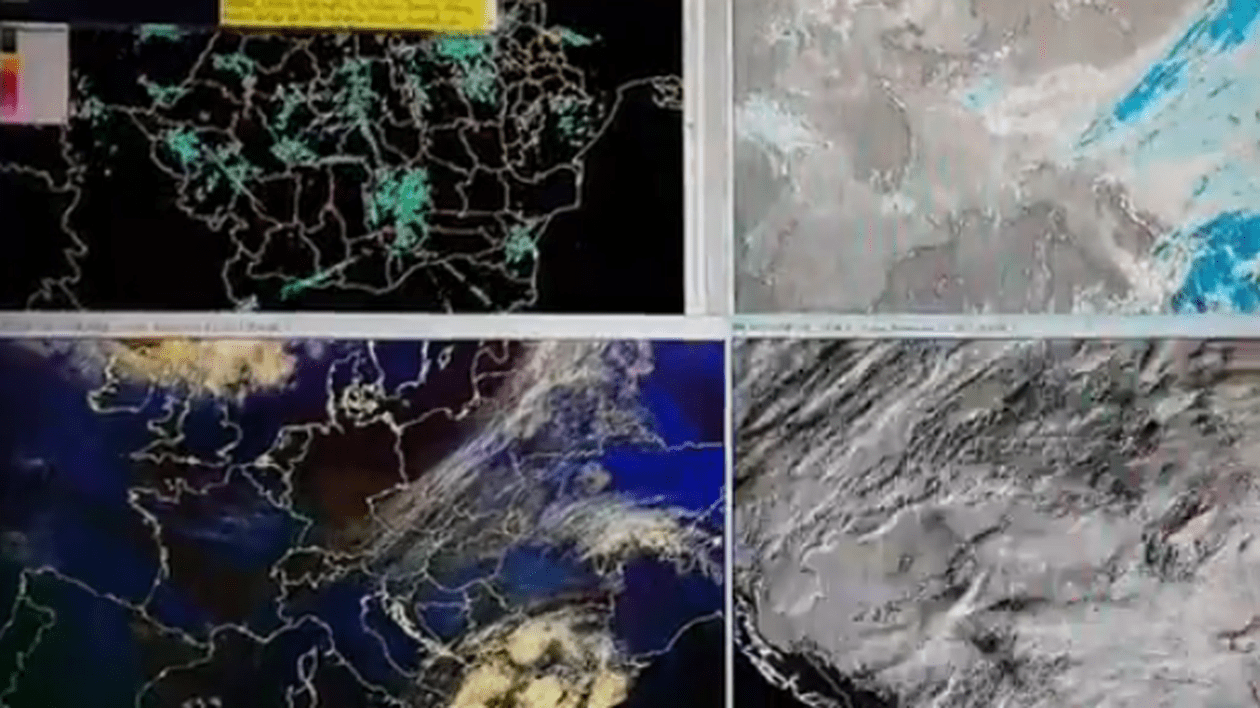 VIDEO/ Ploi, lapoviță și ninsoare în aproape toată țară. Două cicloane se vor întâlni, în acest weekend deasupra României