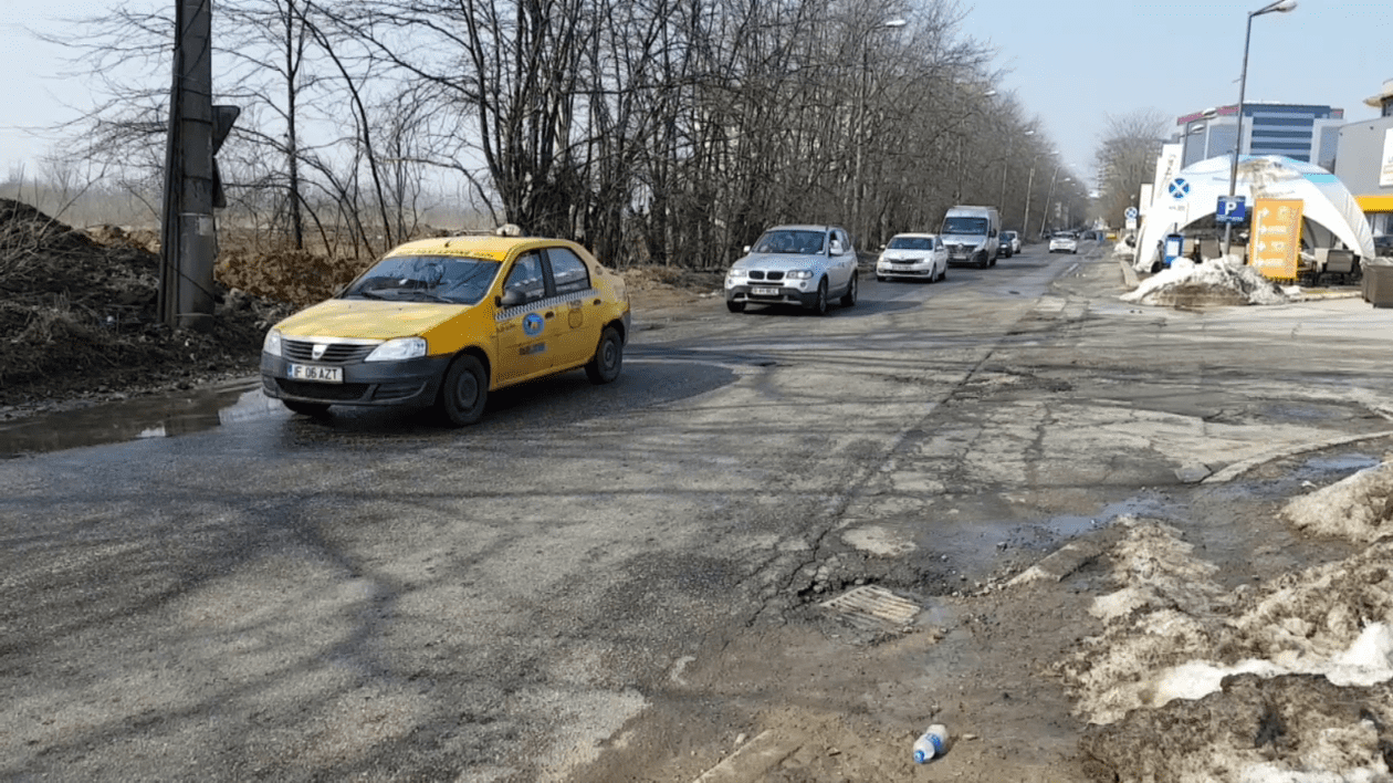 Pe strada Fabrica de Glucoză, care ar urma să preia traficul de pe A3, în continuare se circulă pe câte o singură bandă pe fiecare sens de mers