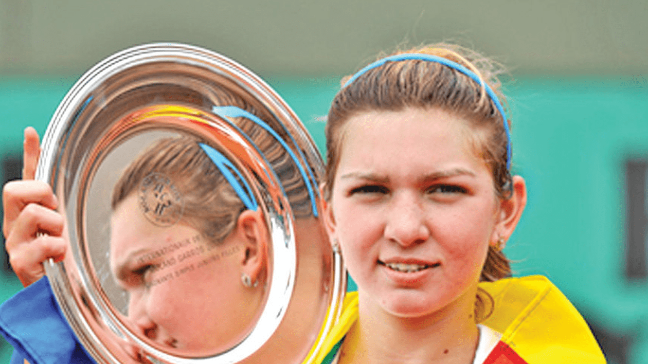 Simona Halep, cu coșuri pe față, varianta 2008