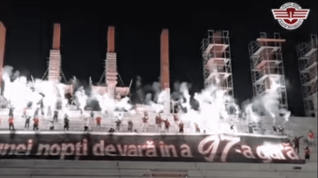 VIDEO | Suporterii rapidişti au sărbătorit pe noul stadion Giuleşti împlinirea a 97 de ani de la înfiinţarea clubului