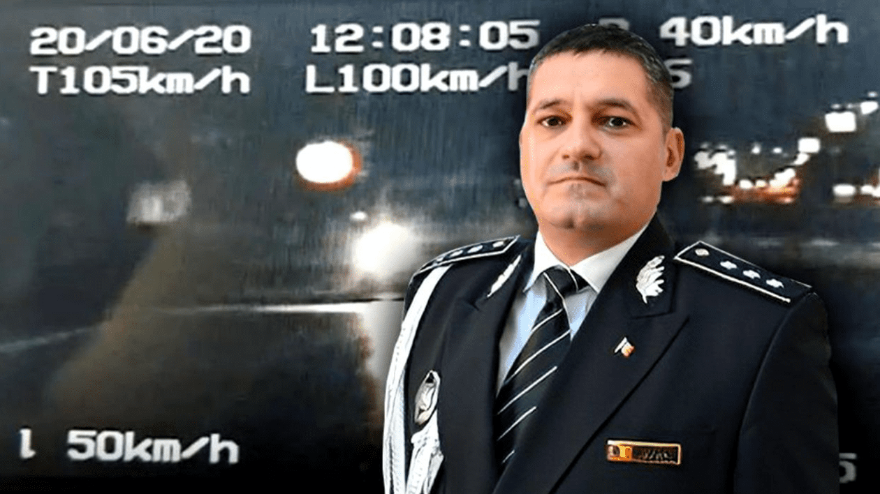 Șeful IPJ Mureș este verificat de superiori după ce a fost prins de radar cu peste 100 km/h în localitate, dar nu i s-a făcut niciun dosar