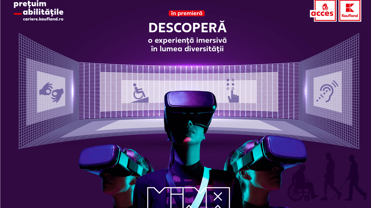 Kaufland România celebrează incluziunea persoanelor cu dizabilități printr-o experiență imersivă în lumea diversității, alături de MINA, Museum of Immersive New Art