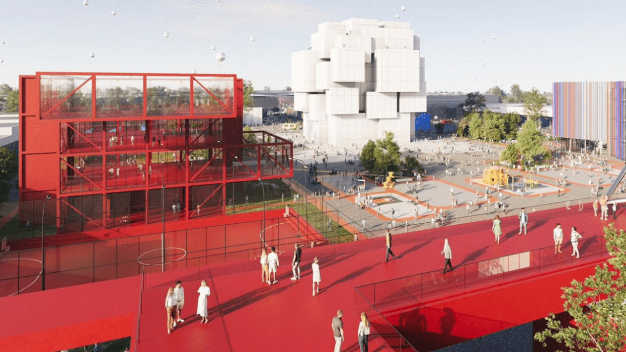 Imagine care indică cum va arăta Expo Belgrad 2027.