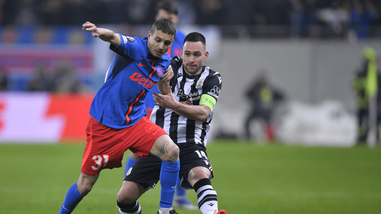 FCSB s-a calificat în „optimile” Europa League după o nouă victorie cu PAOK Salonic