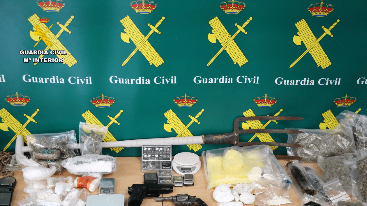 Guardia Civil a prezentat ce a confiscat de la traficanți